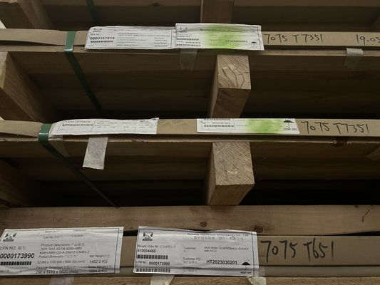 ทนทานการกัดกร่อน 7075 T7351 แผ่นเครื่องบิน แผ่นอลูมิเนียมหลายประการ